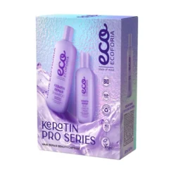 Tratamiento capilar reparador «Keratin Pro Series», Ecoforia 400 ml/200 ml