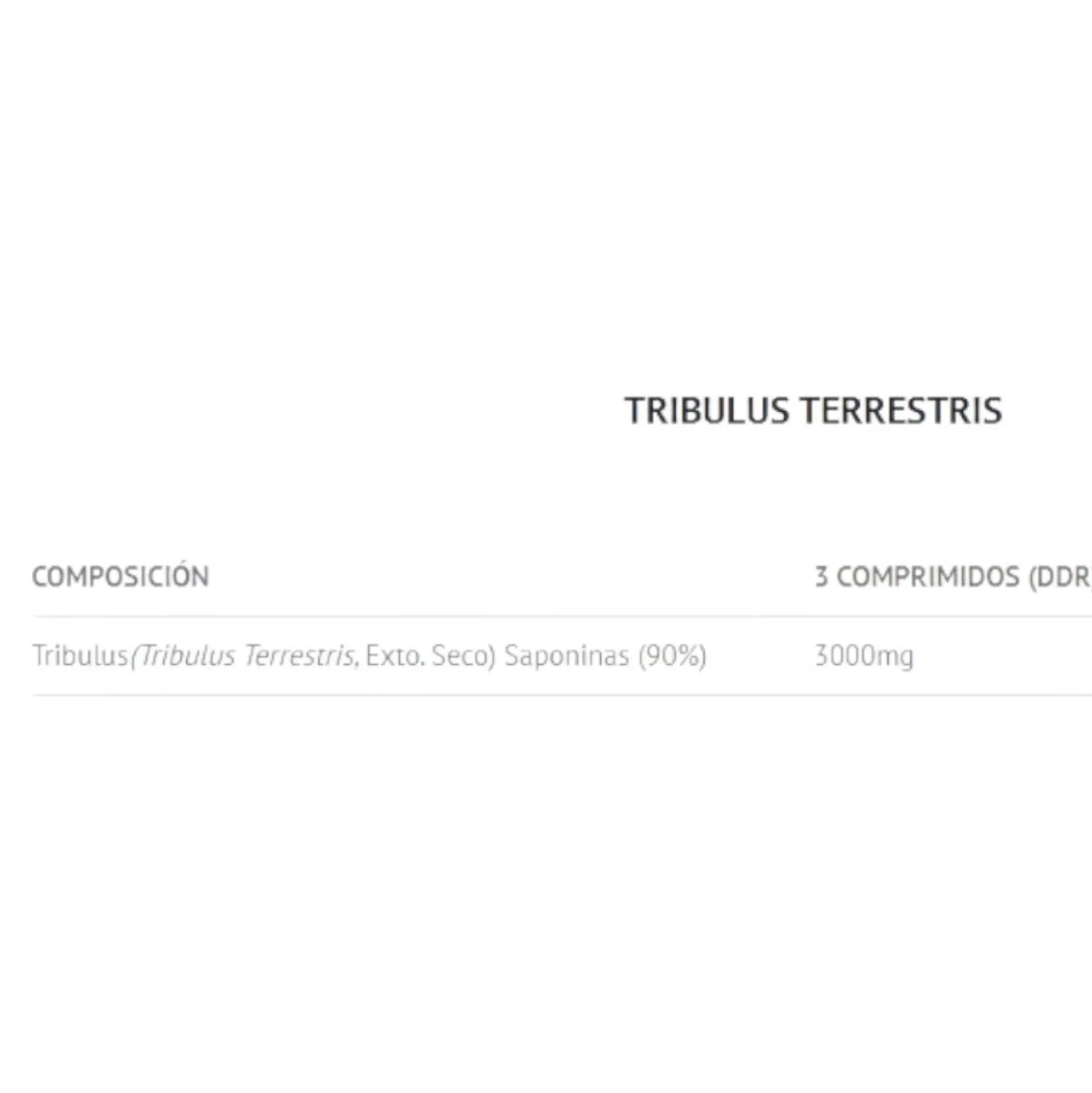 Tribulus Terrestris 1000 Mg 90% Saponinas 90 Tab