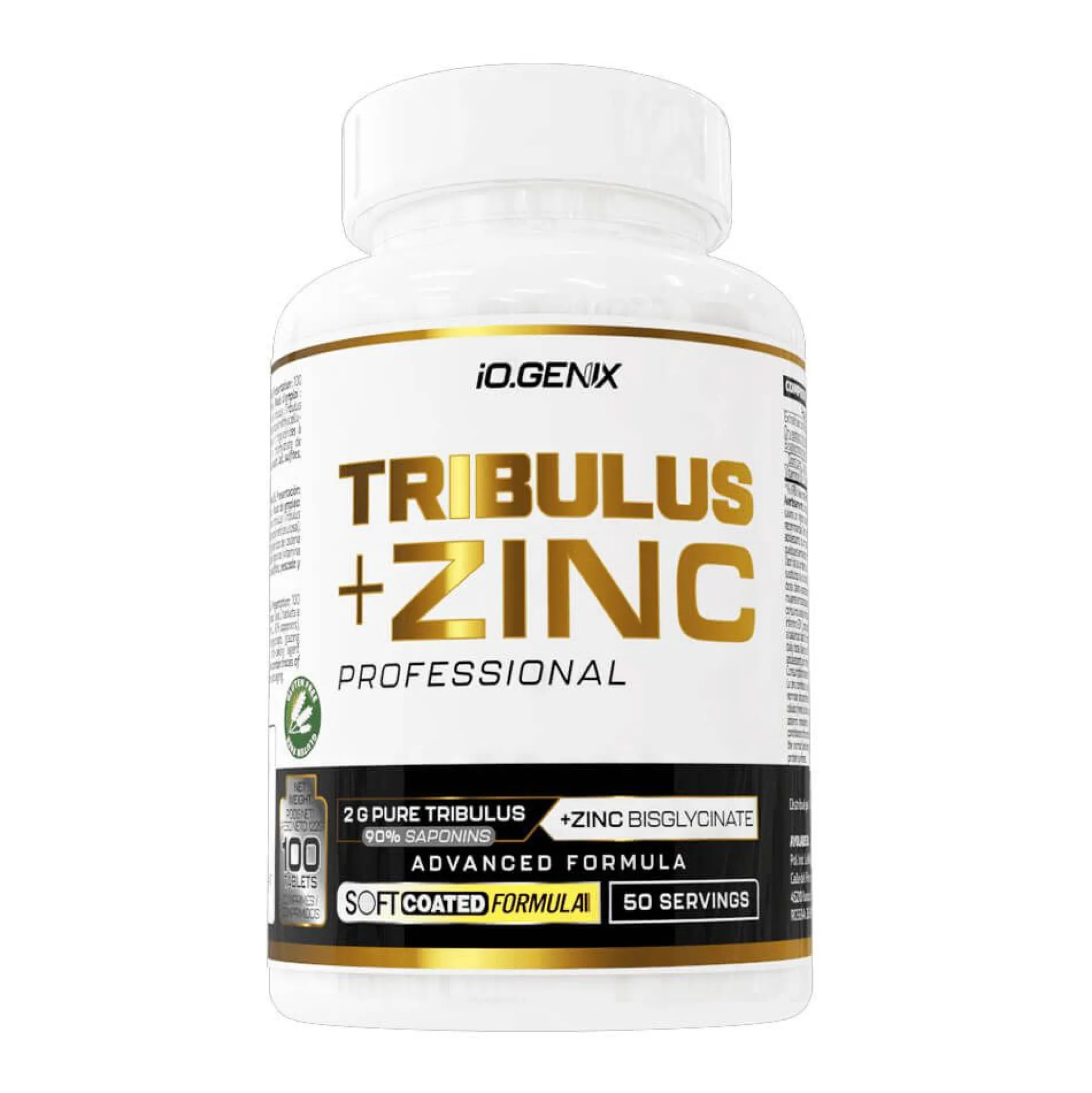 Tribulus + Zinc - 100 Tabletas - Tribulus - Io.genix