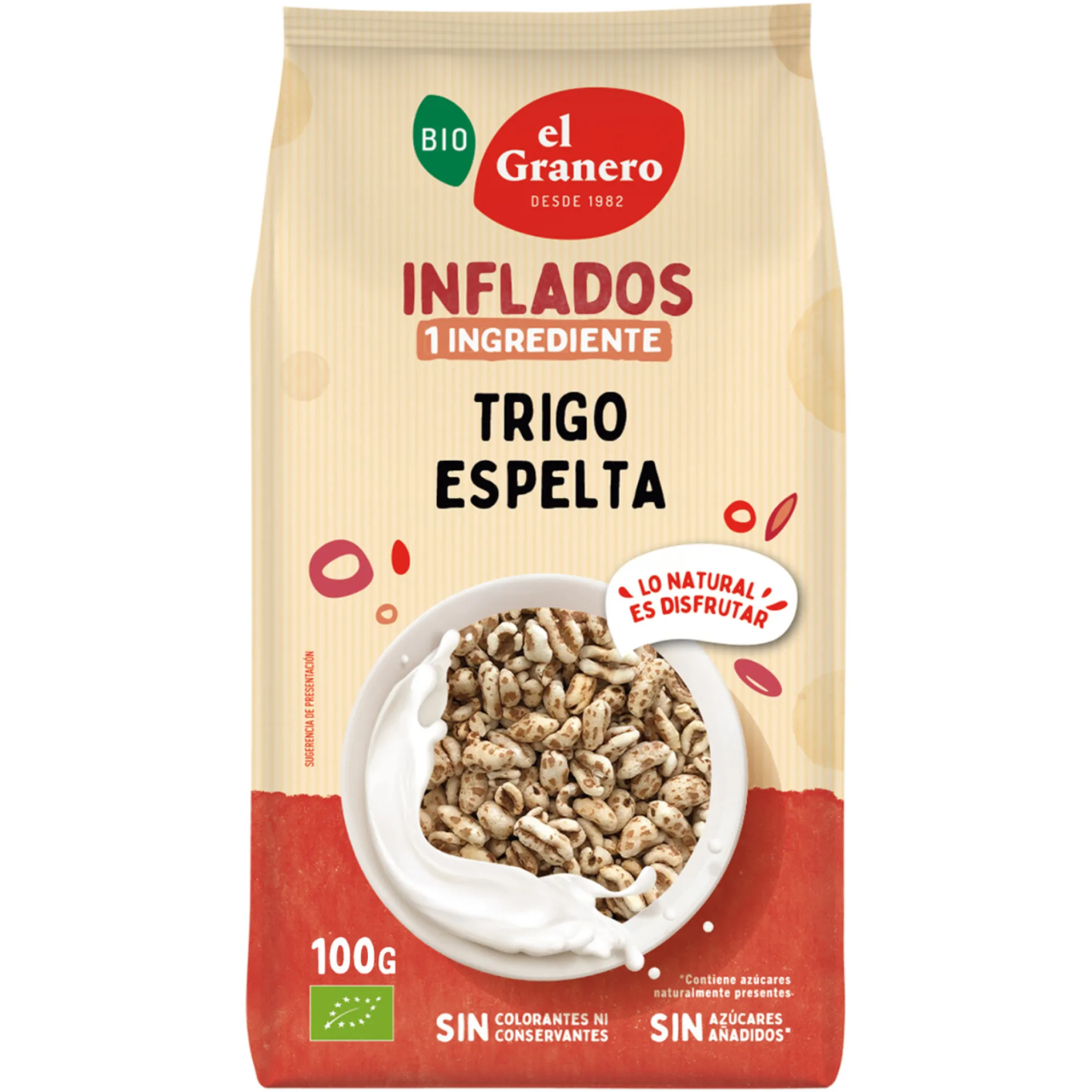 Trigo Espelta Hinchado Bio El Granero, 100g