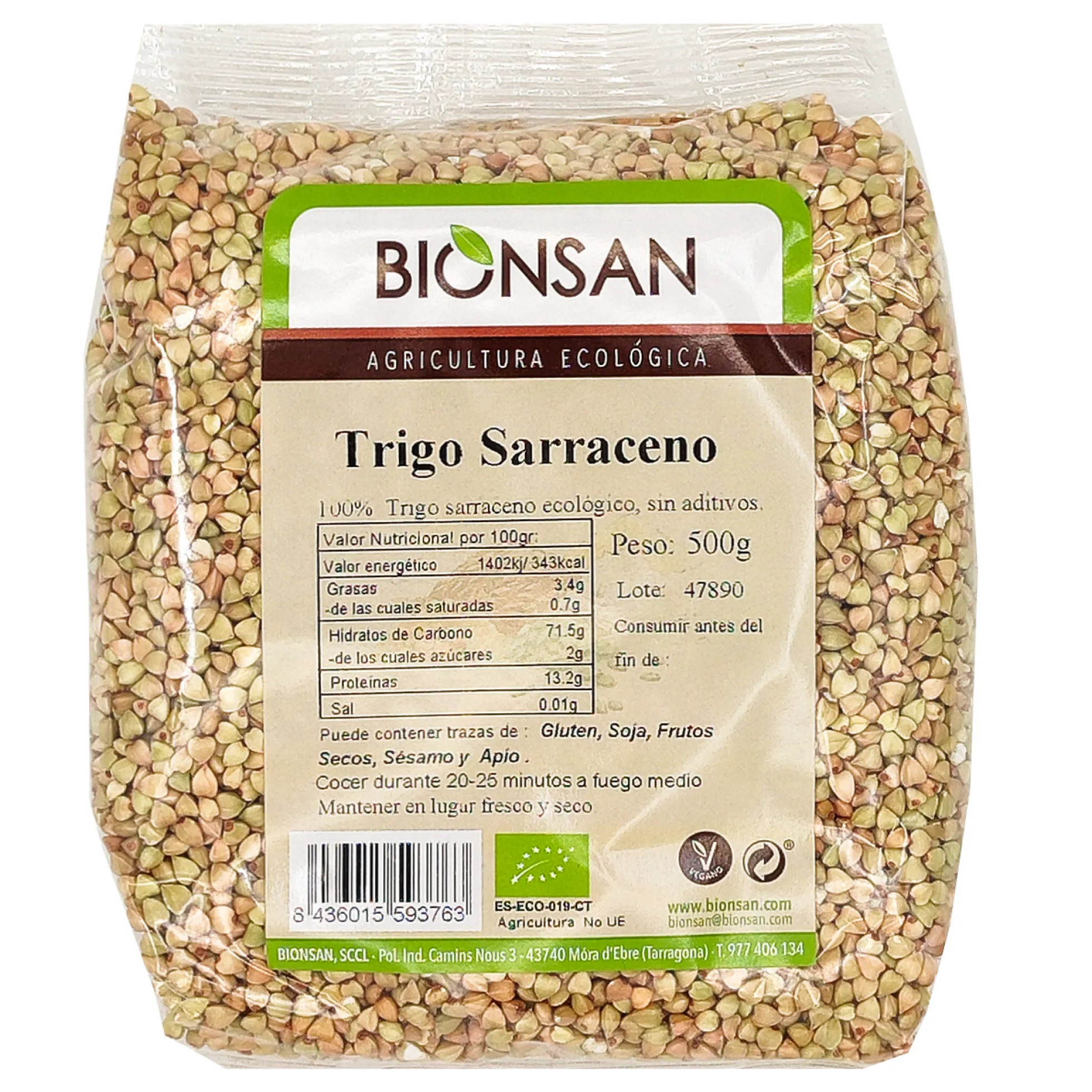 Trigo Sarraceno En Grano Eco Bionsan 500gr