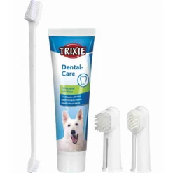 Trixie Set Higiene Dental, Pasta y cepillos dedos