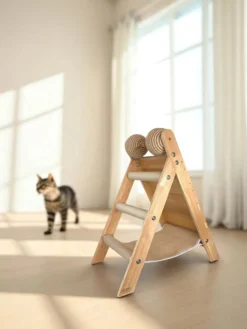 Trípode De Juego Para Gatos Costa Con Diseño Estable Y Funcional Althea Living 61x21x11.5cm