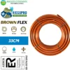 Tuberí­a Autocompensante Marrón A 33cm 100 Metros. Brownflex.