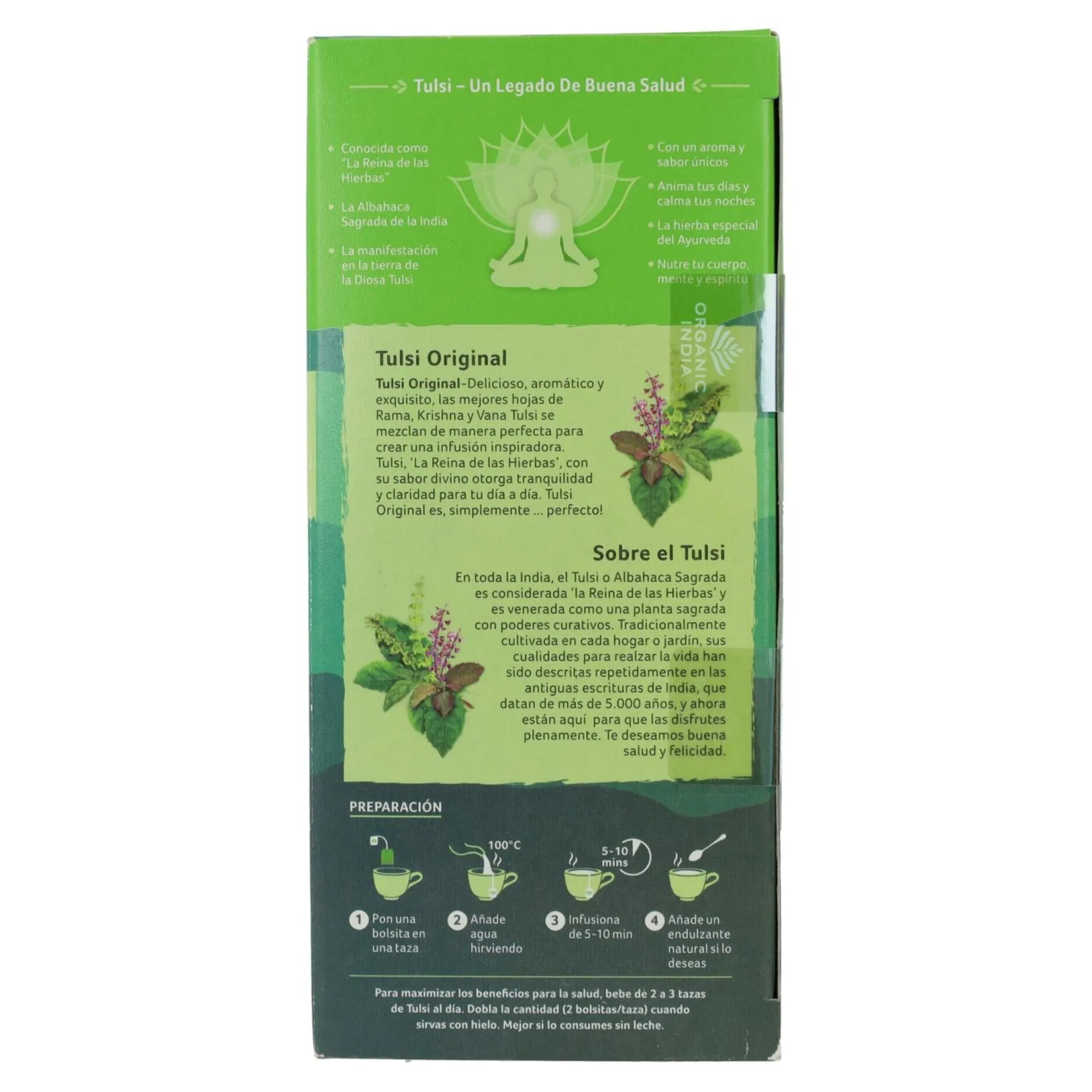 Tulsi original Organic India 25 bolsitas
