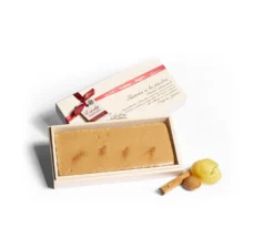 Turrón a ja Piedra Oro 500g en caja de madera