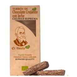 Turrón Crujiente de Chocolate con Leche ECO El Abuelo 200 g