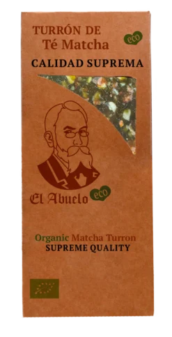 Turrón de Dátil con Té Matcha y Limón ECO El Abuelo 200 g
