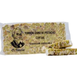 Turrón Duro de Pistacho con Sal Calidad Suprema El Abuelo 200 g