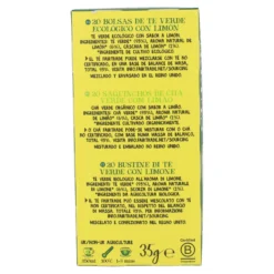 Té Verde con Limón Bio Cupper 20 bolsitas
