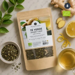 Té verde jengibre y limón ECO Planeta Huerto 70g