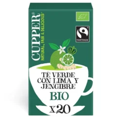 Té Verde Lima y Jengibre Bio Cupper 20 bolsitas