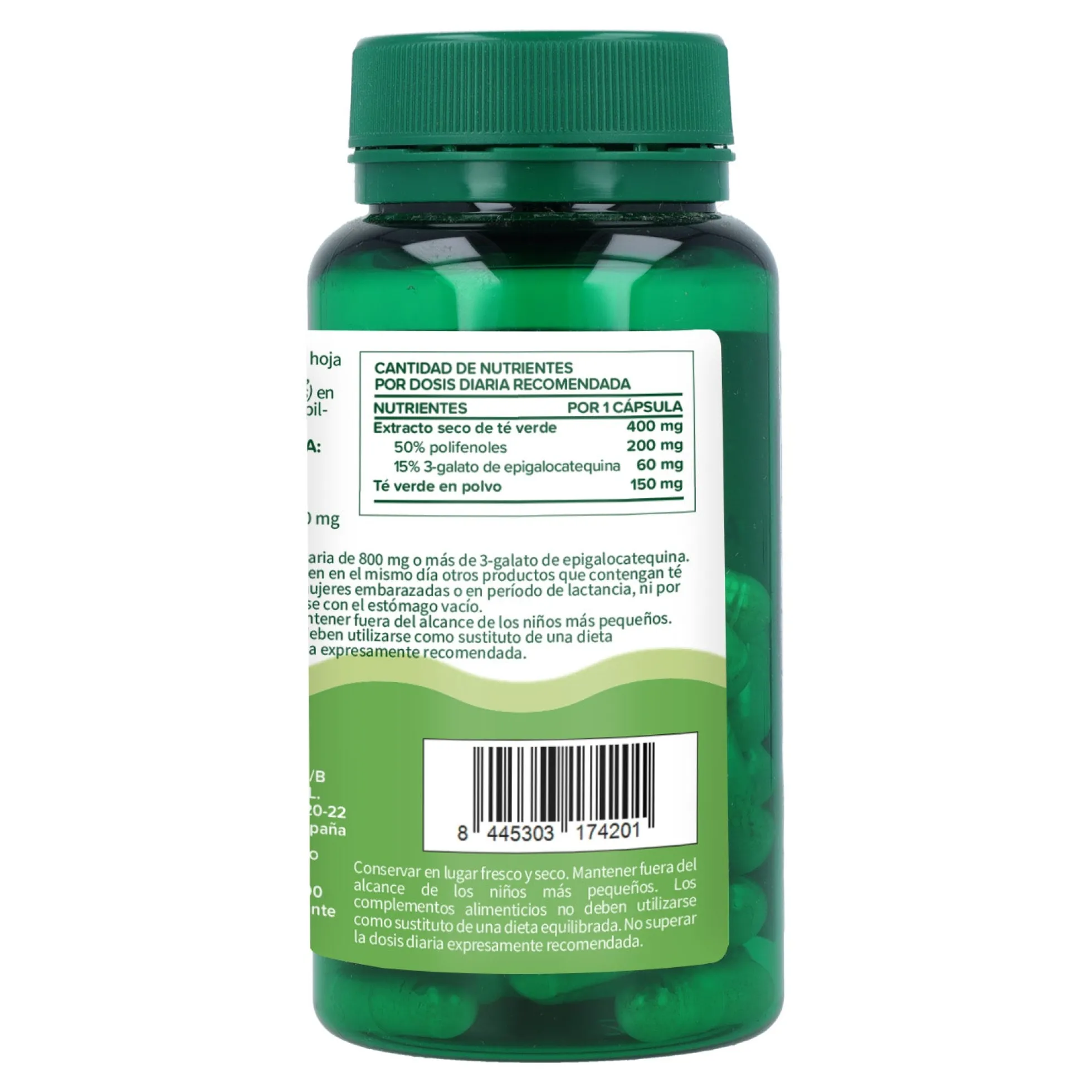 Té verde Planeta Huerto 60 Cápsulas