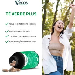 Té Verde Plus Vecos 60 Cápsulas | Control De Peso Y Metabolismo | Con Egcg Y Vitamina C