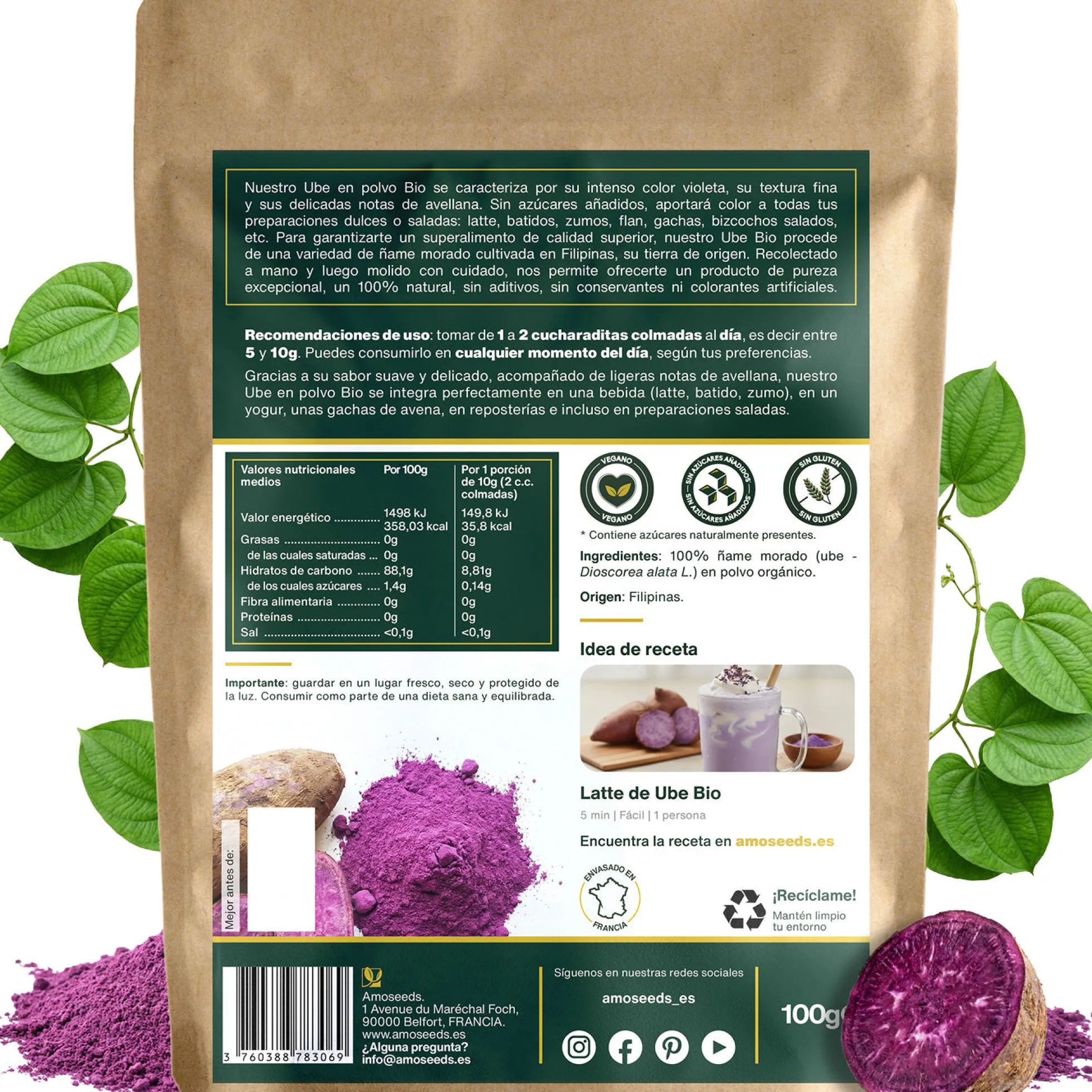 Ube En Polvo Bio 100g