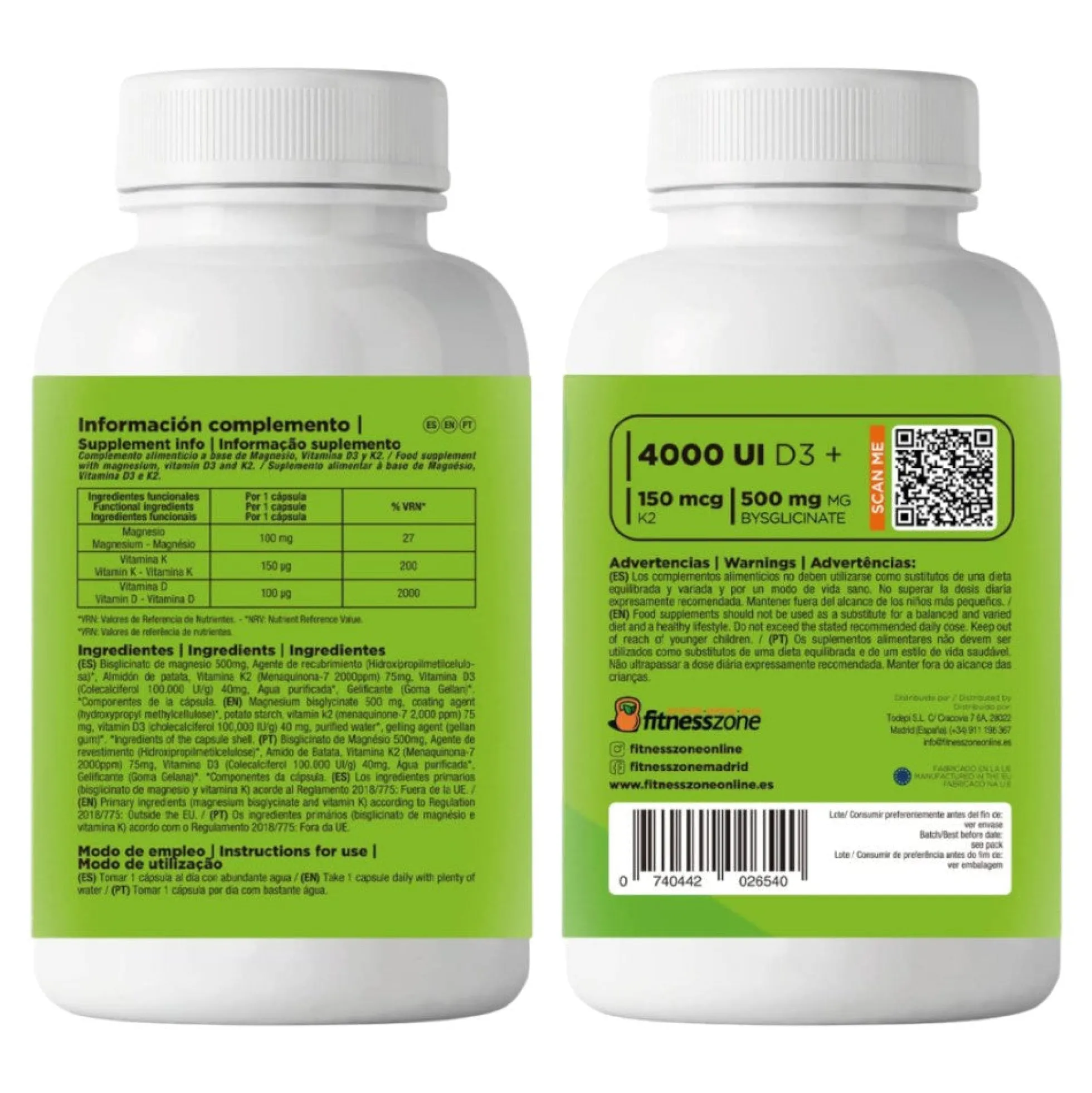Ultimate Formula Vitamin D3 & K2 + Magnesium 120 Caps