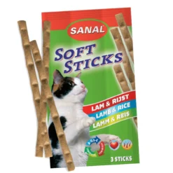 35u Sanal Premio En Sticks Para Gato De Cordero Y Arroz (3 Barritas)