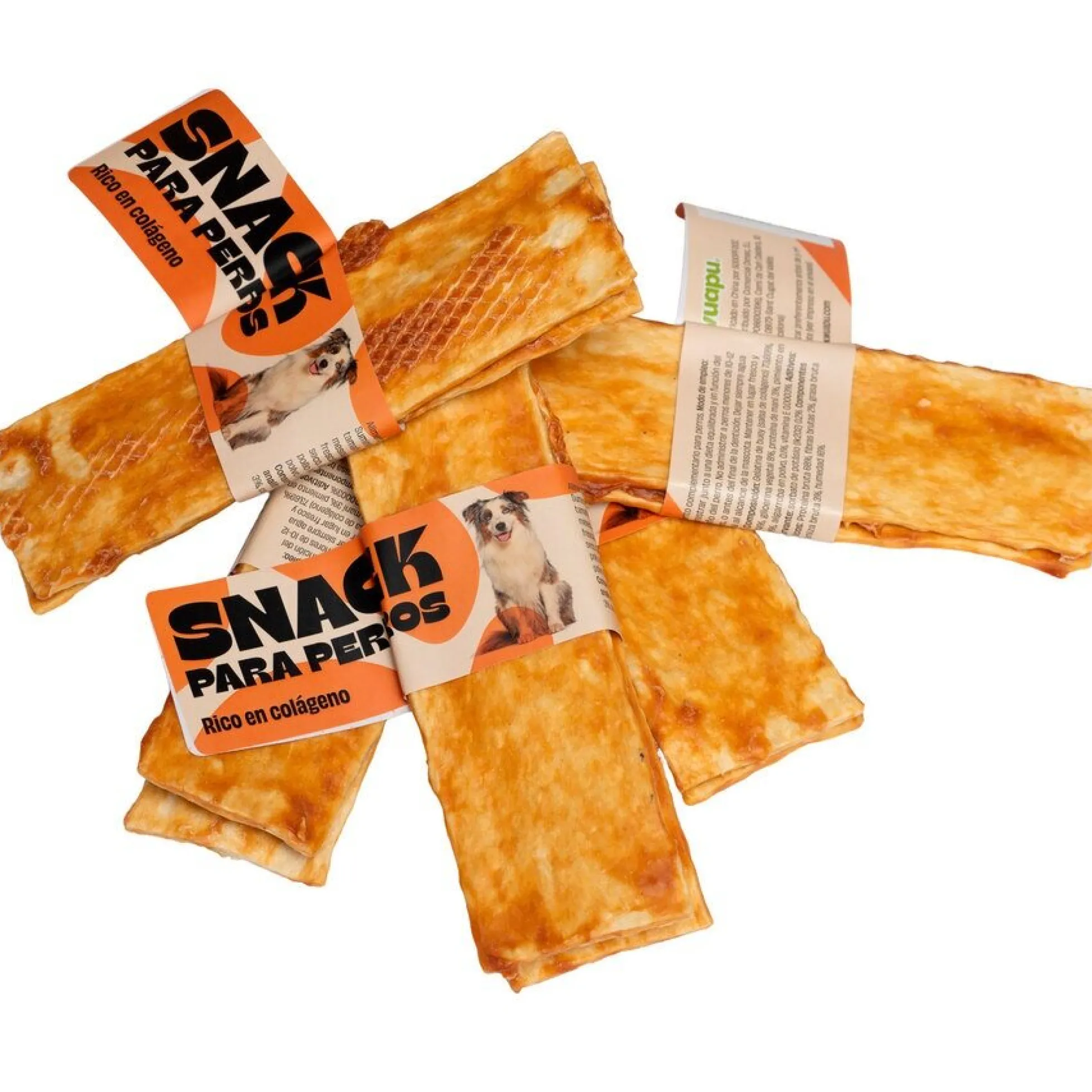 25u Snacks Colágeno Para Perro, De Gelatina De Buey Y Pollo, Bolsa De 25u Pack 2 Tabletas (60gr/pack)