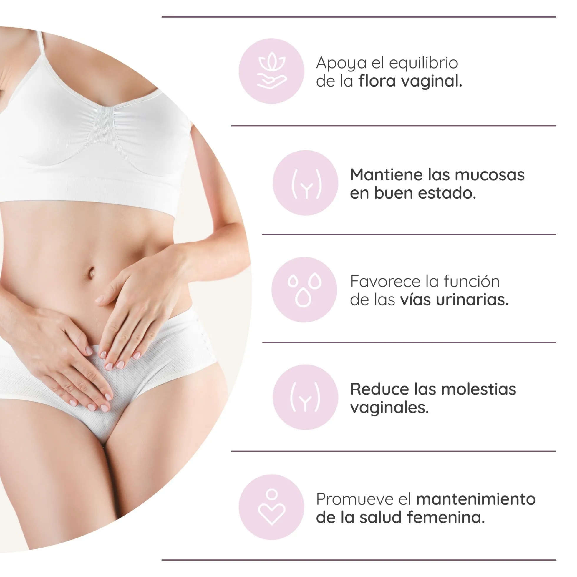 Vaginal Health Probióticos 30 días Íntima N2 Natural Nutrition 30 cáps.