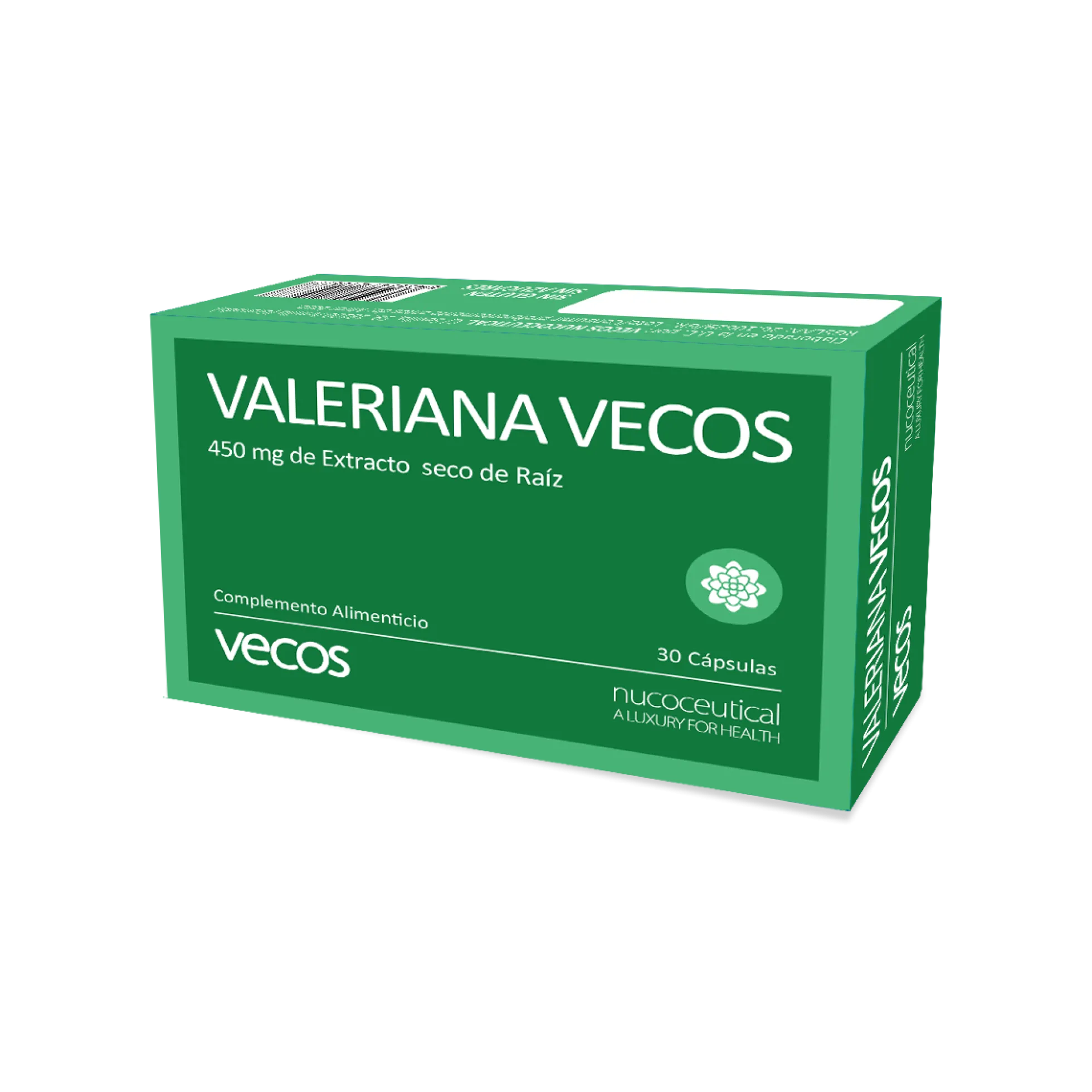 Valeriana 450mg Vecos 30 Cápsulas | Conciliar Un Sueño Reparador Y Pronto