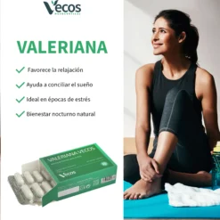 Valeriana 450mg Vecos 30 Cápsulas | Conciliar Un Sueño Reparador Y Pronto