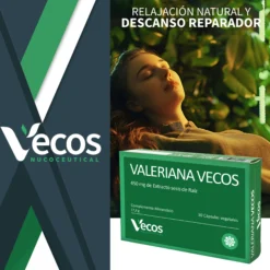 Valeriana 450mg Vecos 30 Cápsulas | Conciliar Un Sueño Reparador Y Pronto