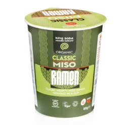 Vaso De Sopa Ramen De Miso Con Chili Sin Gluten Bio KING SOBA 85 g