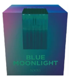 Vaso rayado azul blue moon 90x80 mm en caja