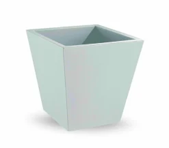Veca Macetero Plástico Cuadrado Blanco Single 35 Cm