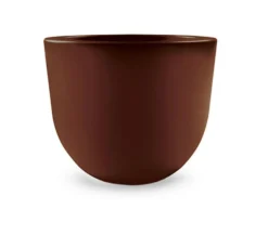 Veca Macetero Plástico Eggy Bronce 35cm