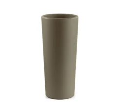 Veca Macetero Plástico Redondo Taupe 100 Cm