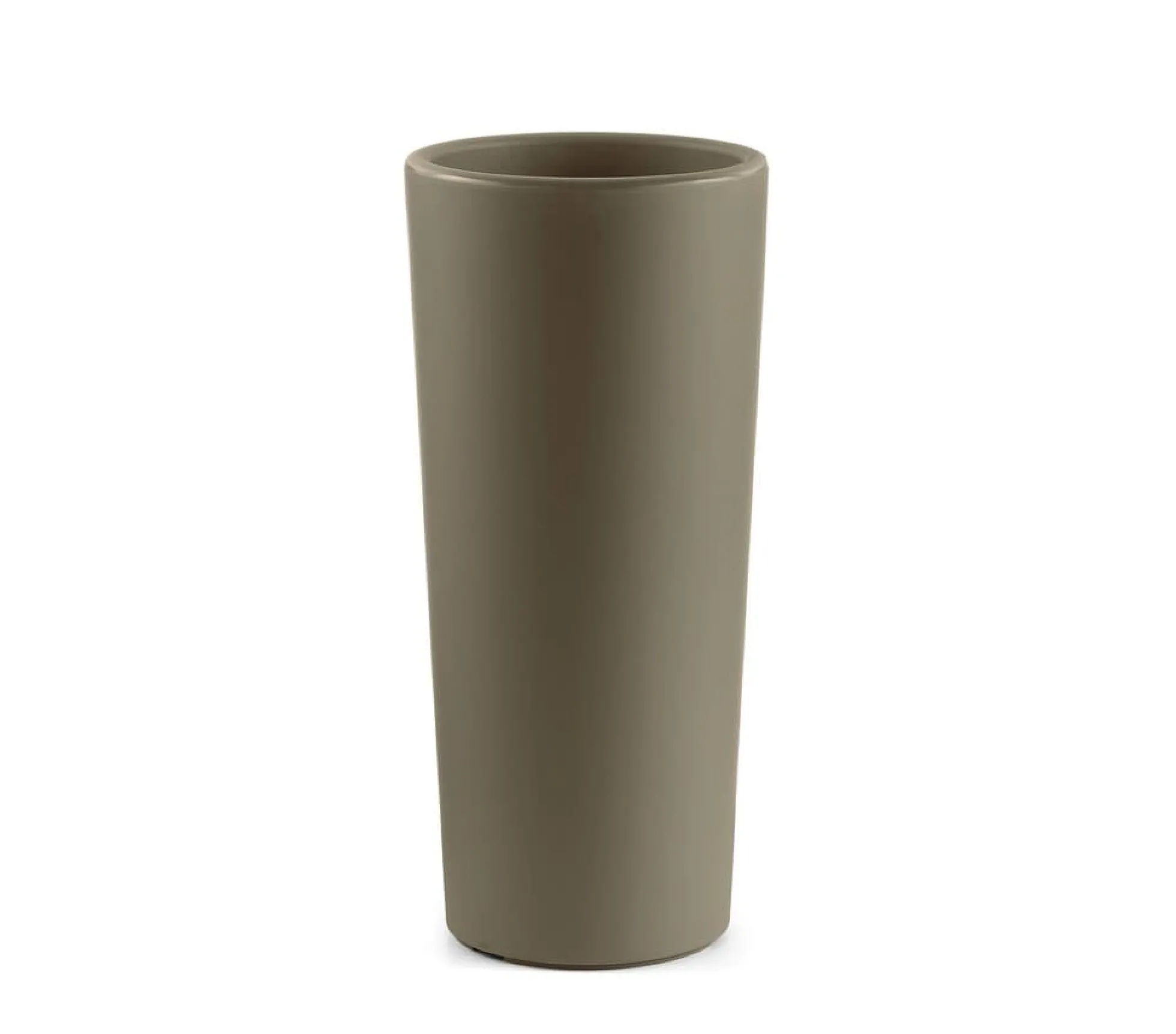 Veca Macetero Plástico Redondo Taupe 100 Cm