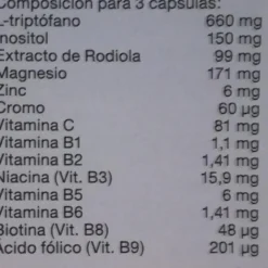 Vecti-Seren triptófano Nutergia, 60 cápsulas
