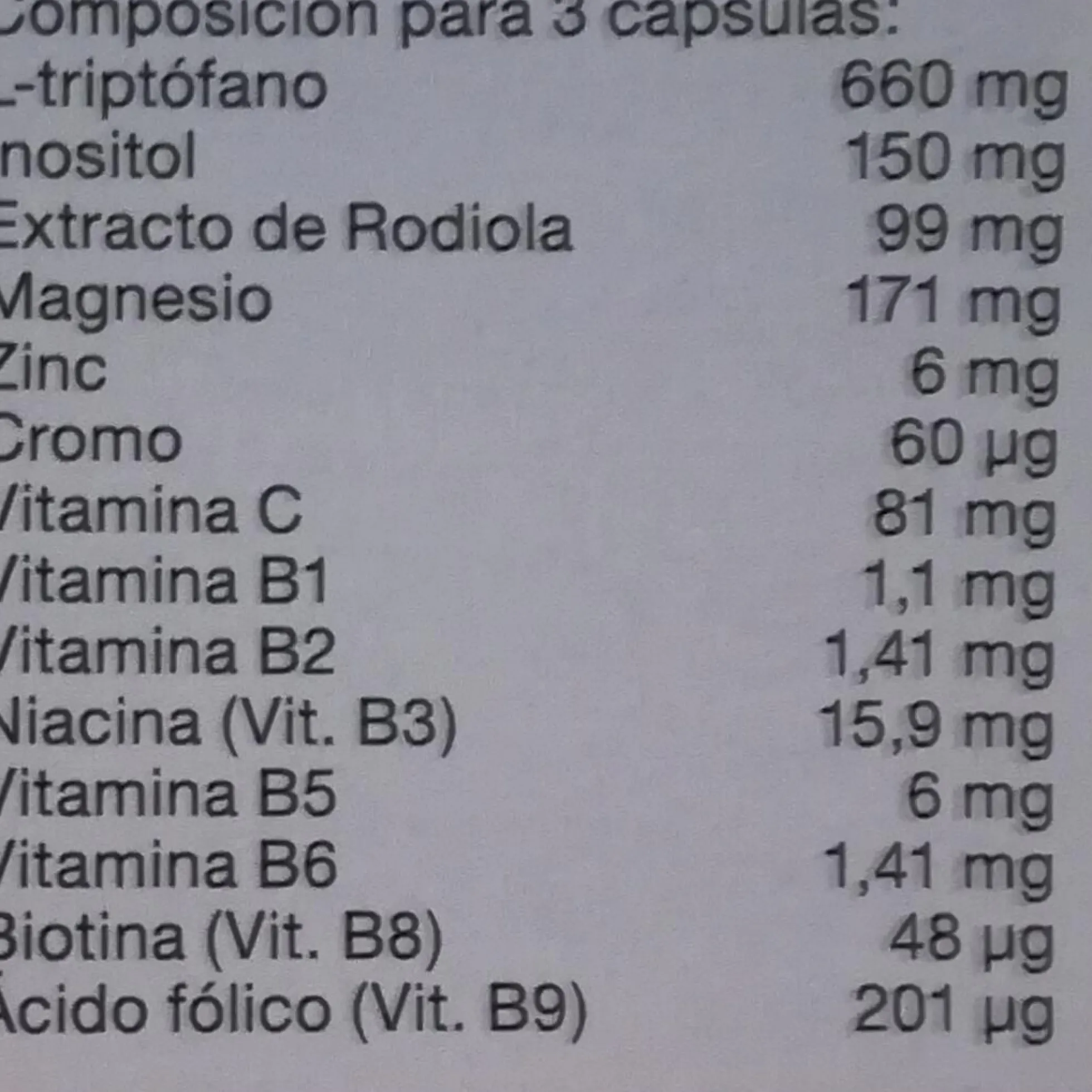 Vecti-Seren triptófano Nutergia, 60 cápsulas
