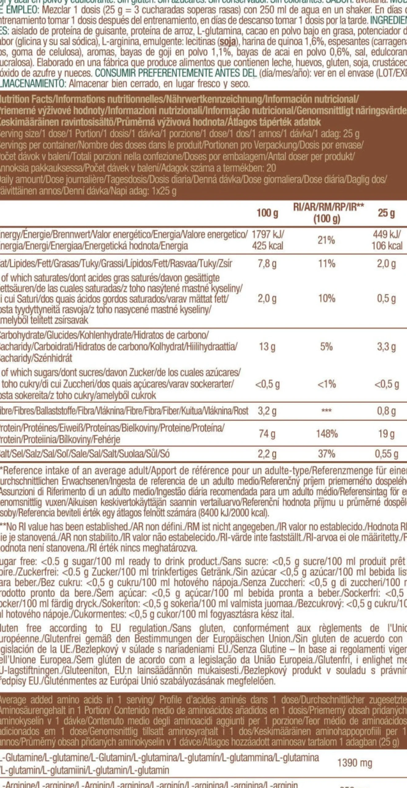 Vegan Protein 500 Gr