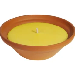 Vela antimosquitos citronela terracota Ø22 cm Roura