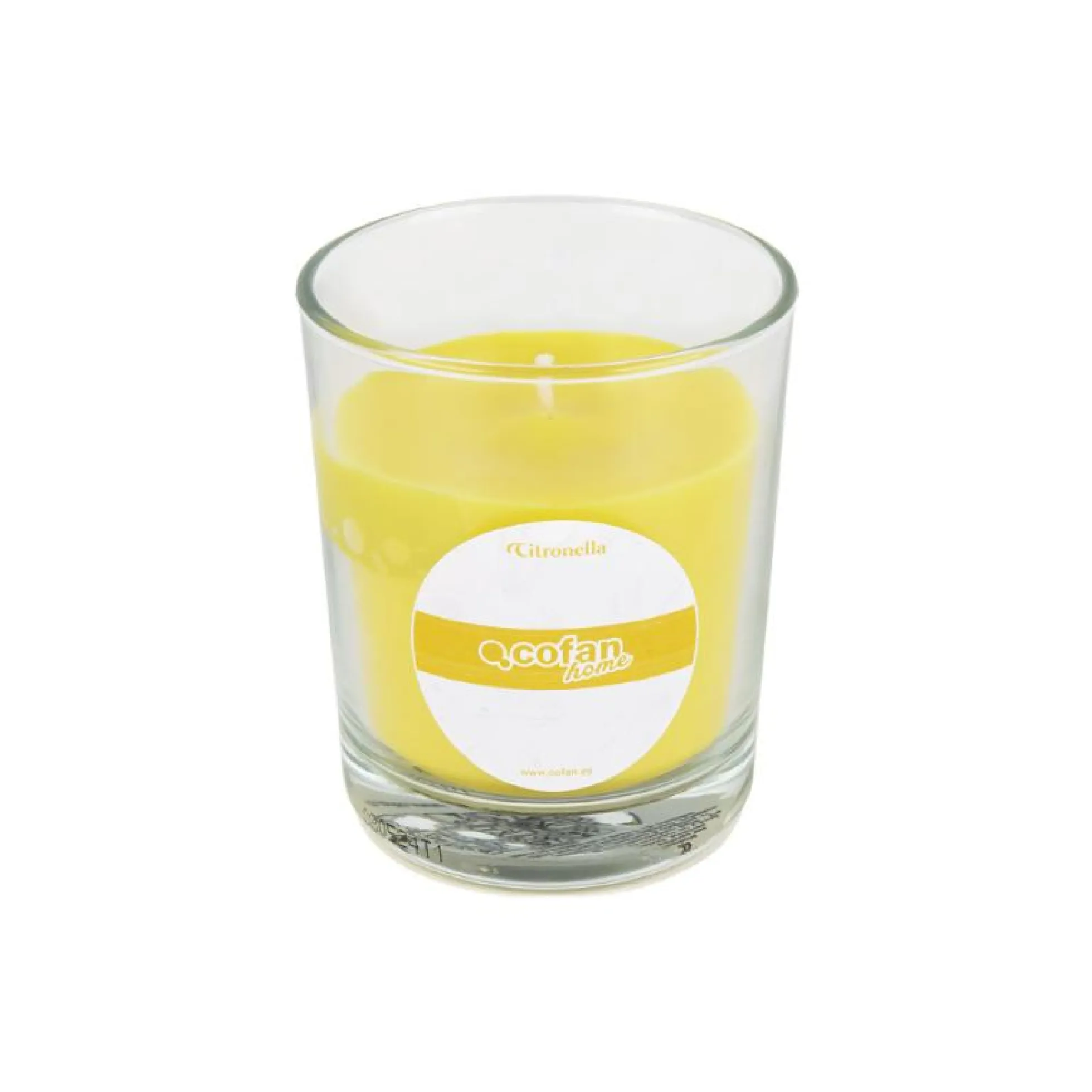 Vela Aromática De Citronela En Vaso Transparente 120 G Caja 6 Unid.