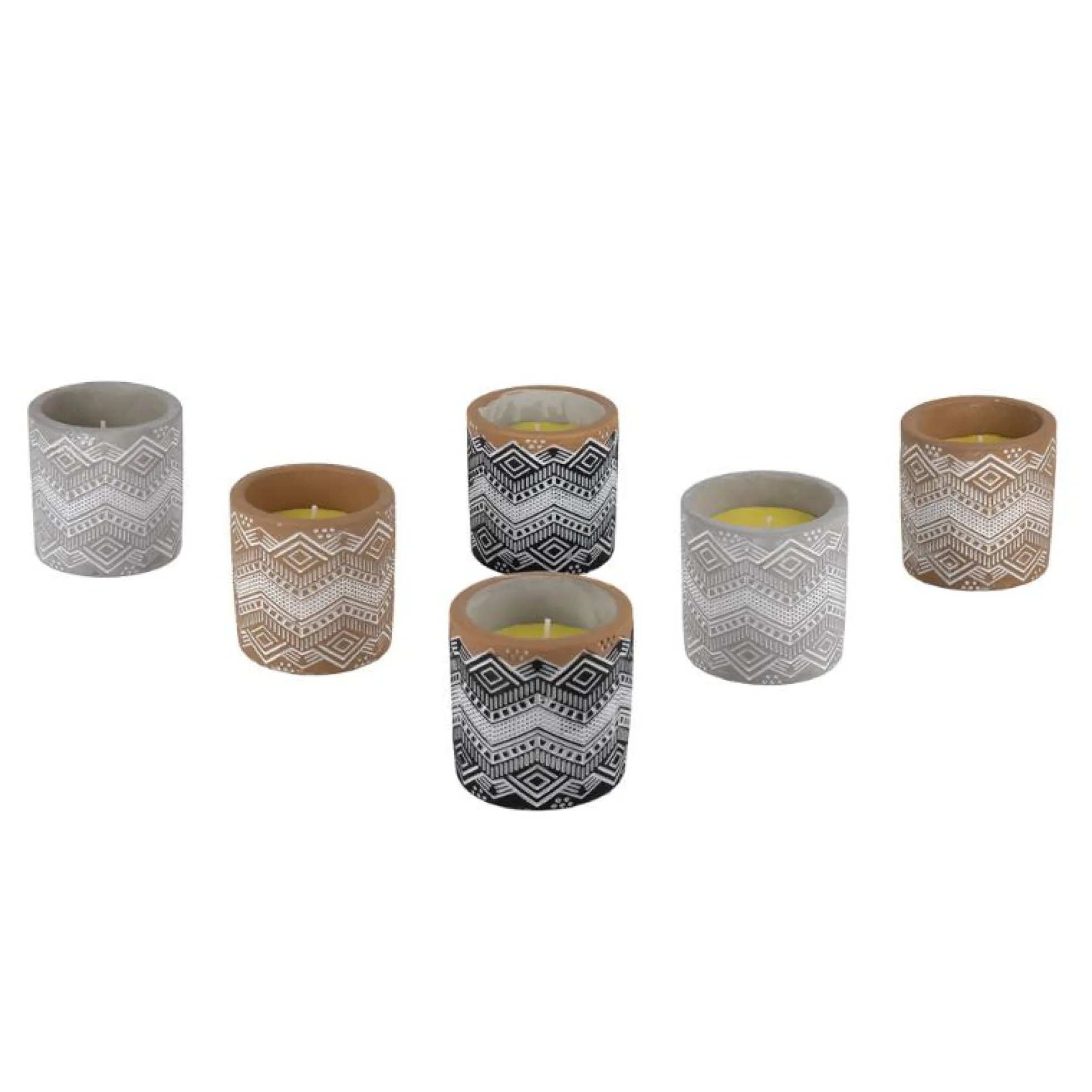 Vela Aromática De Citronela Maceta Decorada 170 G
