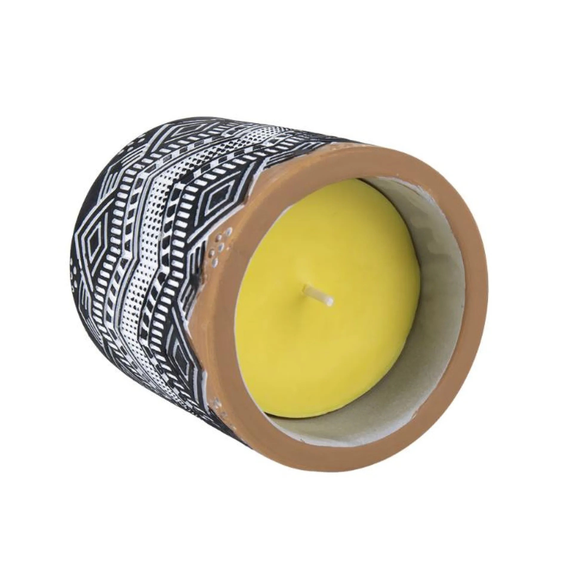 Vela Aromática De Citronela Maceta Decorada 170 G