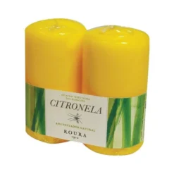 Vela citronela antimosquitos 10 cm 2 ud Roura