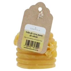 Vela de cera pura de abeja Abejitas 100% Cera CanVela