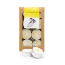 Vela de té perfumada Esencia Cítrica 100% Natural CanVela 8 uds