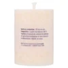 Velas cilíndrica pequeña color marfil 56 x 80 mm 174 g Blue 6 uds