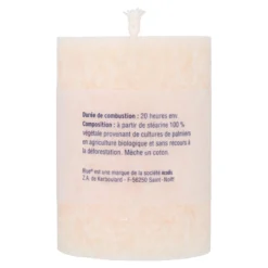 Velas cilíndrica pequeña color marfil 56 x 80 mm 174 g Blue 6 uds