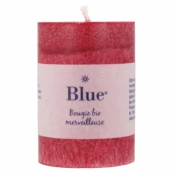 Velas cilíndrica pequeña color rojo 56 x 80mm 174 g Blue 6 uds