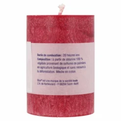Velas cilíndrica pequeña color rojo 56 x 80mm 174 g Blue 6 uds