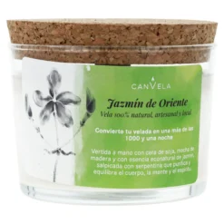 Vela vaso perfumada 100% Cera de Soja Jazmín de Oriente CanVela