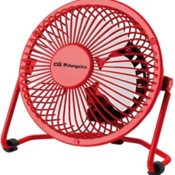 Ventilador USB de sobremesa Rojo PW 1021 Orbegozo 10 cm
