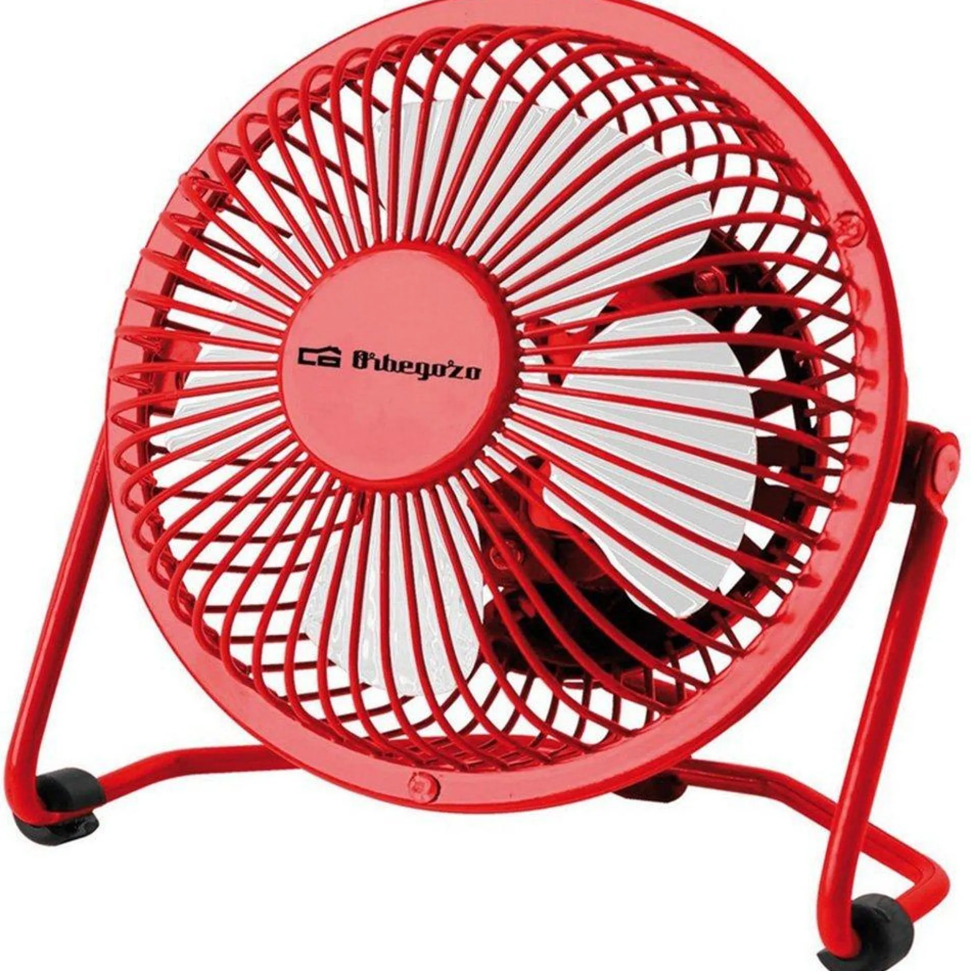 Ventilador USB de sobremesa Rojo PW 1021 Orbegozo 10 cm