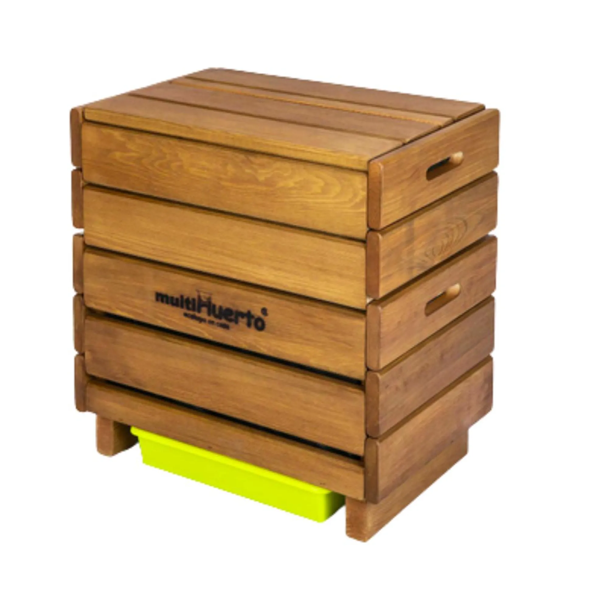 Vermicompostador de madera Frutero completo Multihuerto